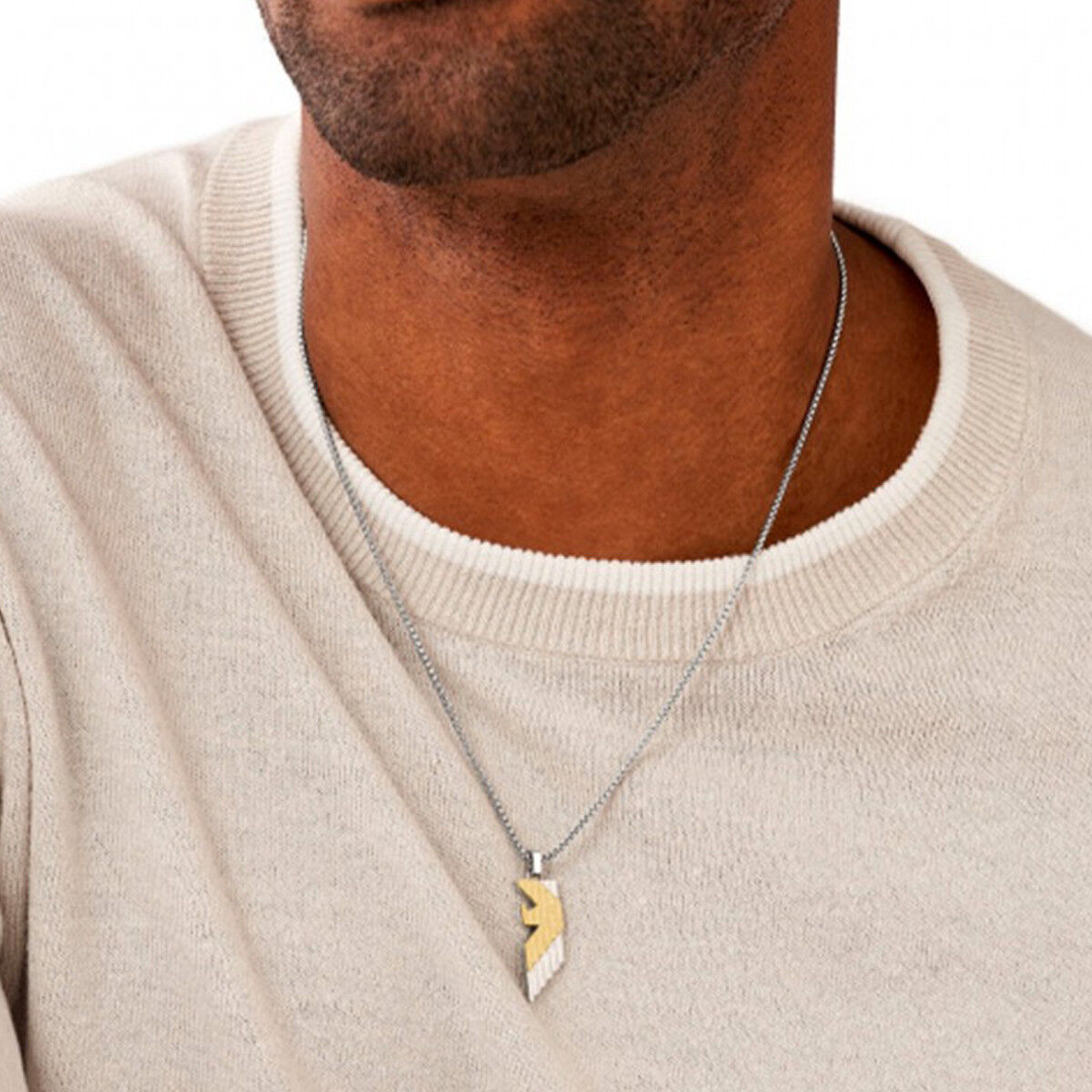 Ketting Dames Emporio Armani EGS3073040 Zilverkleurig