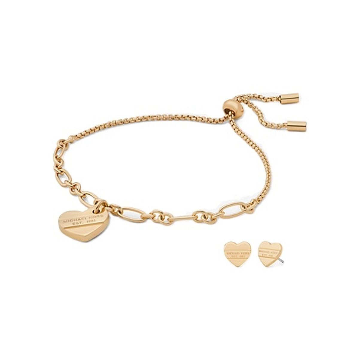 Ensemble Bracelet et Boucles d'oreilles Michael Kors OUTLET SPECIAL PACK BRACELET + EARRINGS Doré