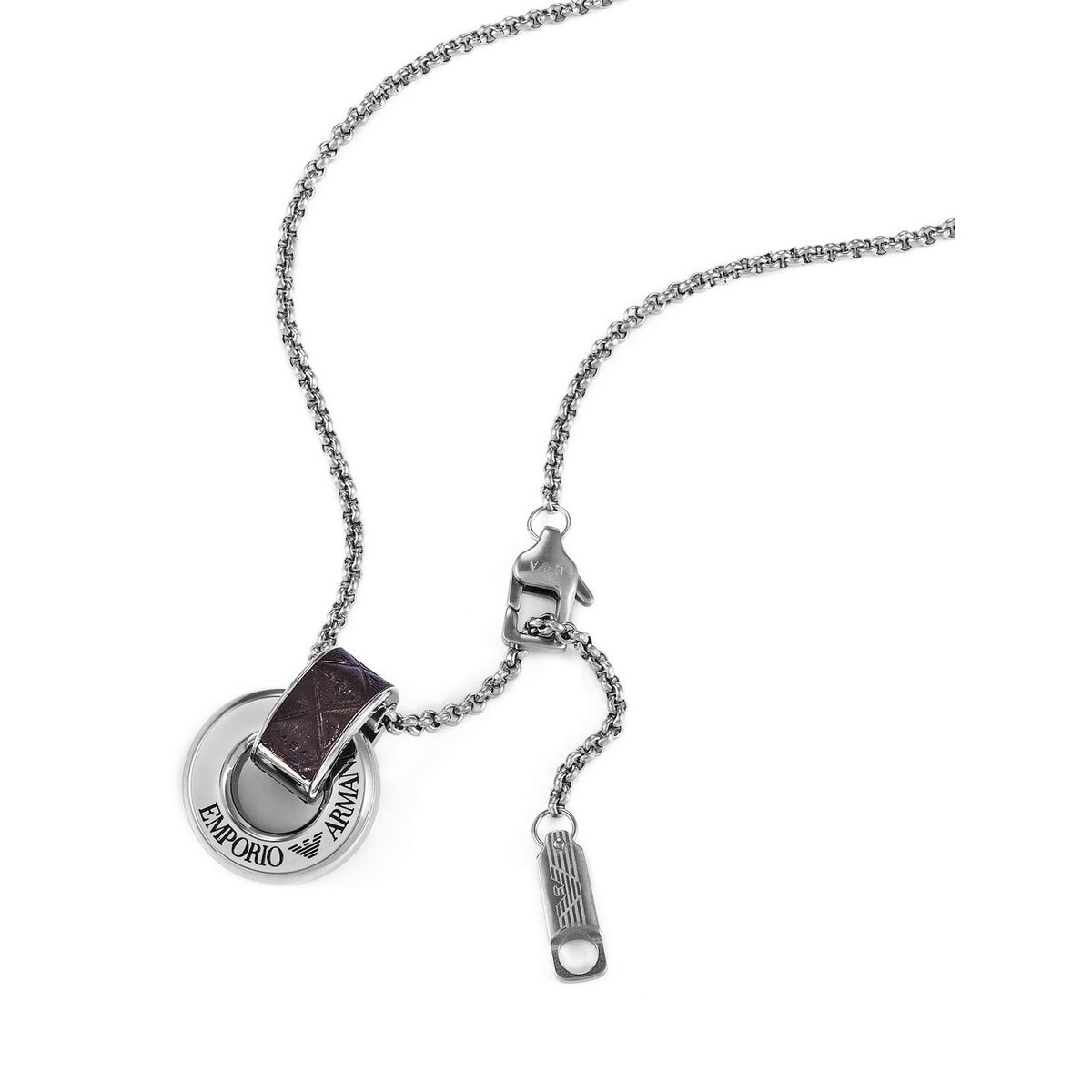 Ketting Heren Emporio Armani EGS3134040 Zilverkleurig