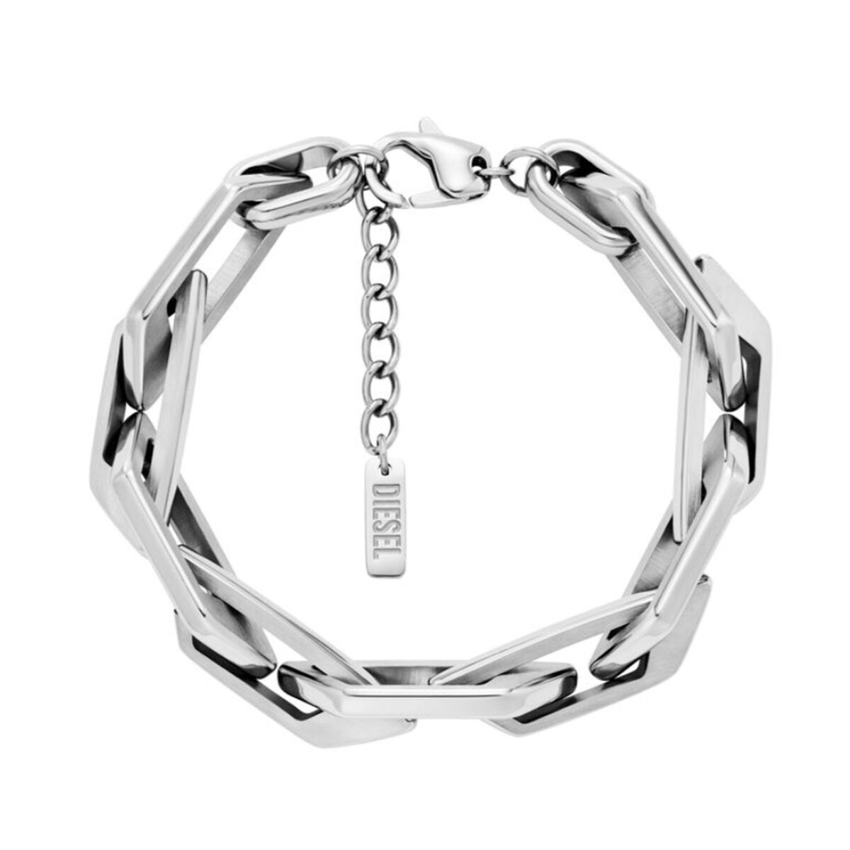 Armband Heren Diesel DX1577040 Roestvrij staal Zilverkleurig