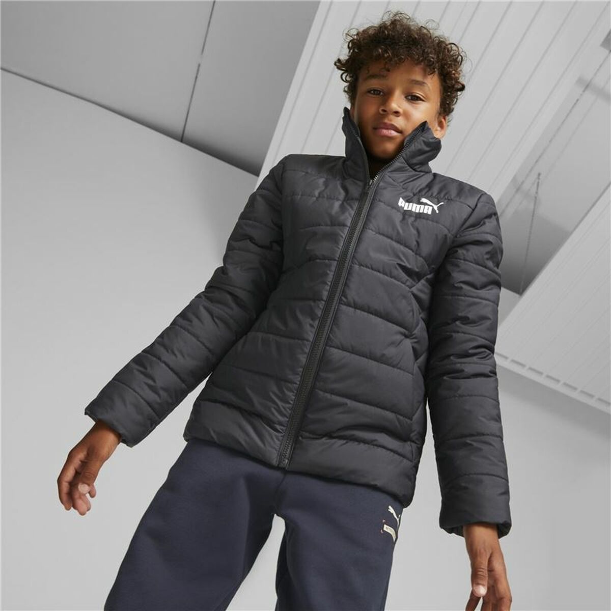 Children’s Sports Jacket Puma Essentials Padded Black