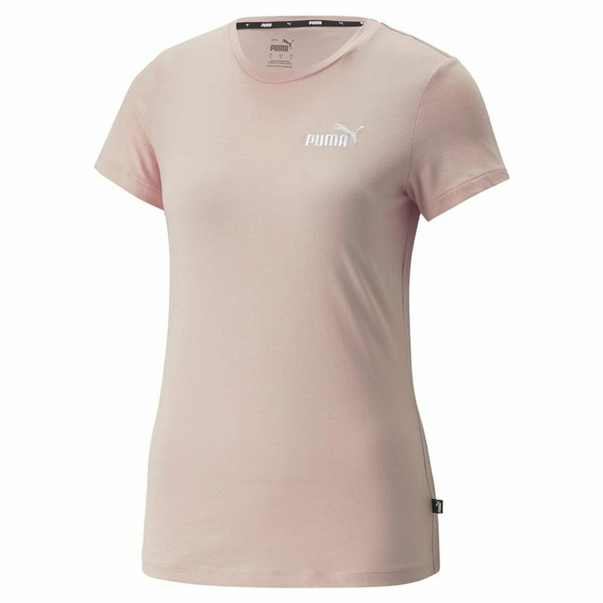 Dames-T-Shirt met Korte Mouwen Puma Essentials+ Embroidery