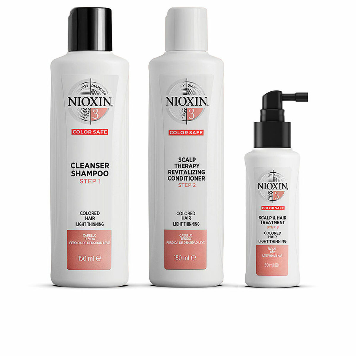 Hair Dressing Set Nioxin System 3 Anti-Hair Loss Treatment (3 Pieces)