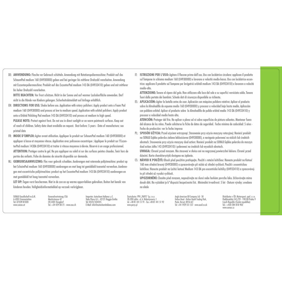 Tyre Polisher Sonax 615343