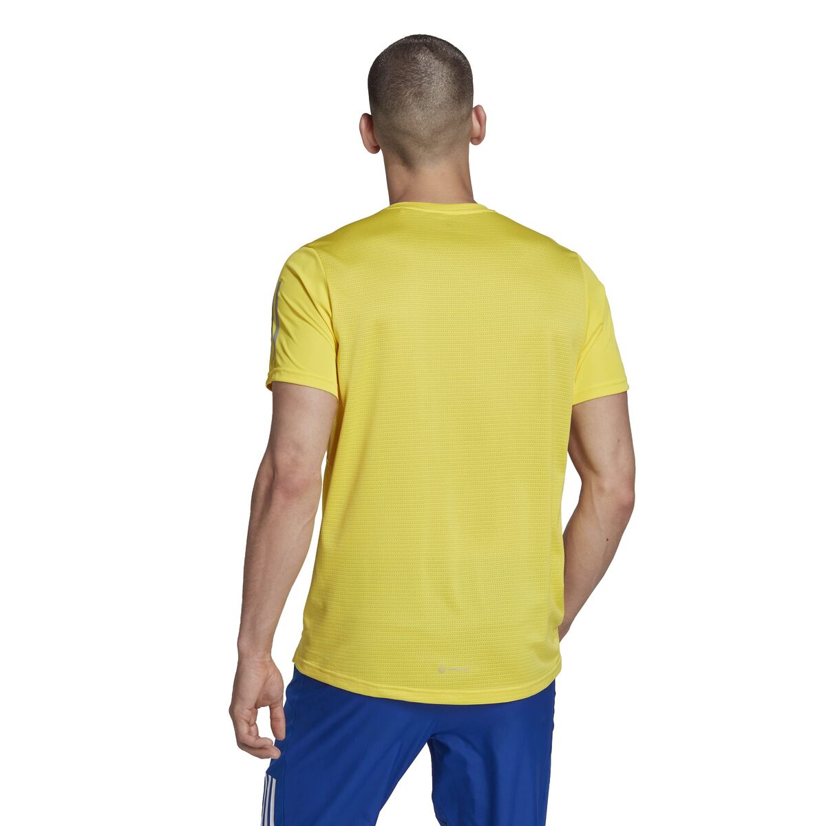 Heren-T-Shirt met Korte Mouwen Adidas Geel