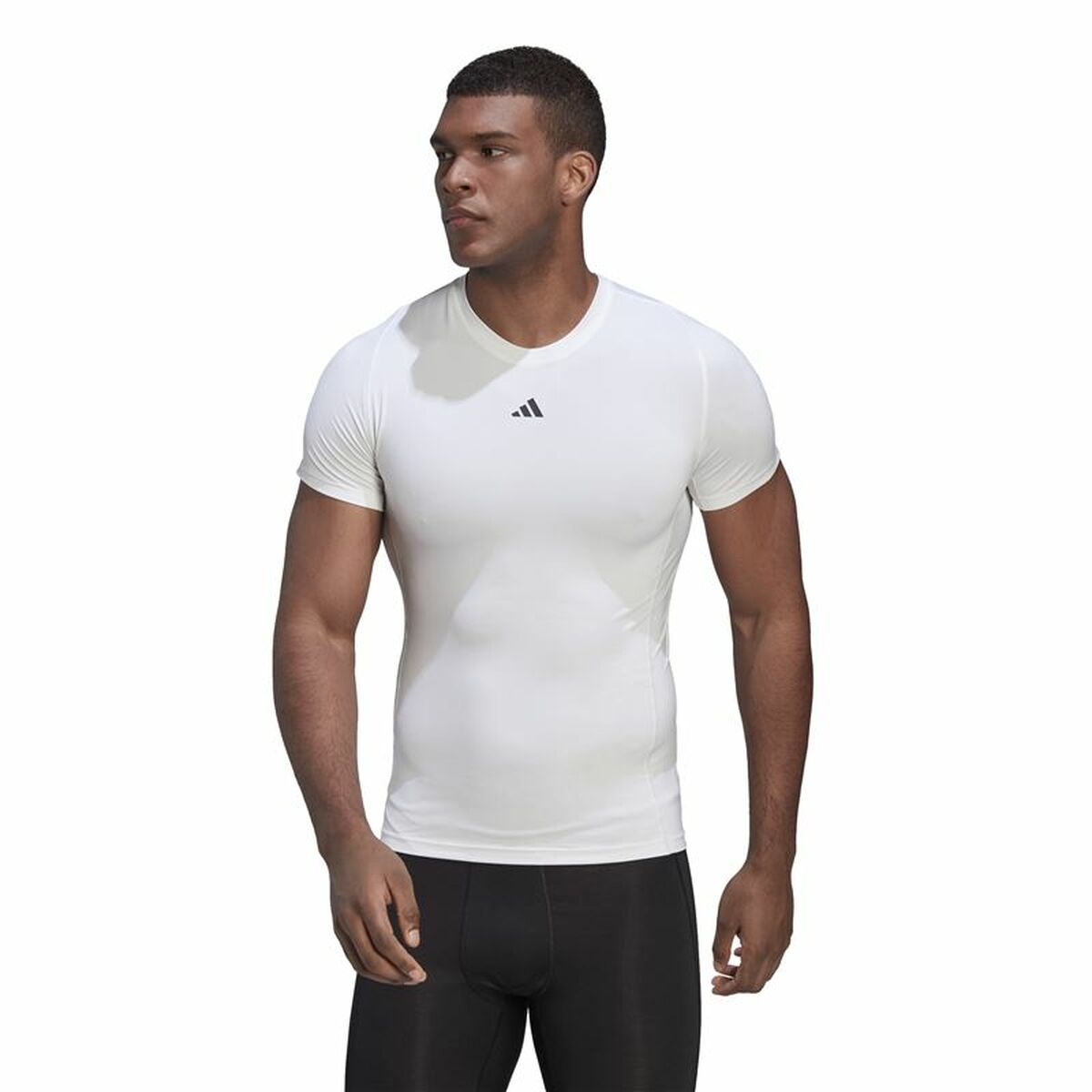 Image secondaire de T-shirt à manches courtes homme Adidas Techfit Training Blanc