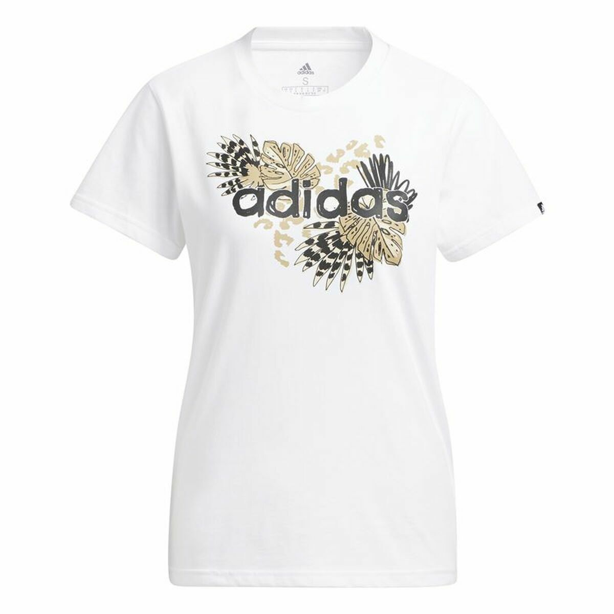 T-shirt à manches longues femme Adidas Print Graphic Blanc
