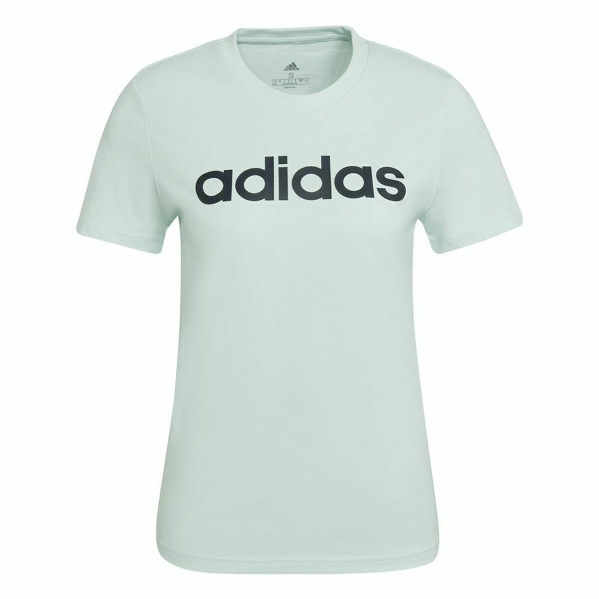 T-shirt à manches courtes femme Adidas Loungewear Essentials Slim Logo Menthe