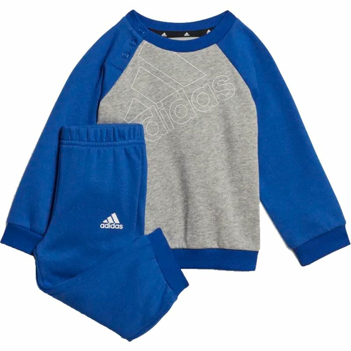 Ensemble de Sport pour Bébé Adidas Essentials Logo Gris
