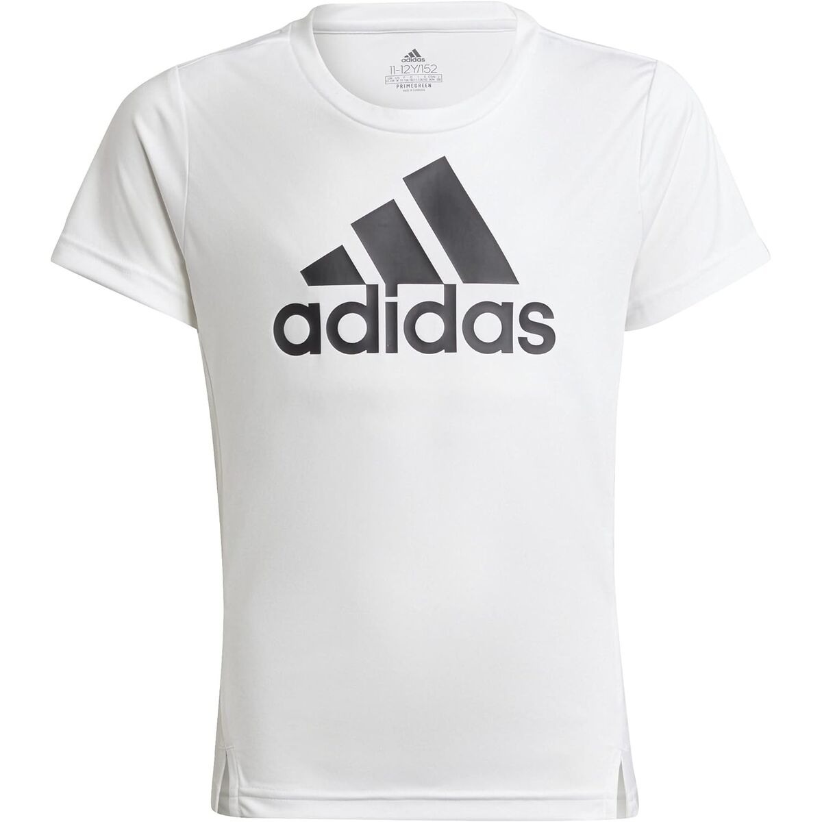 T-Shirt met Korte Mouwen voor kinderen Adidas Wit