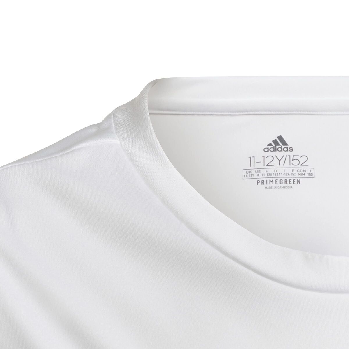 T-Shirt met Korte Mouwen voor kinderen Adidas Wit