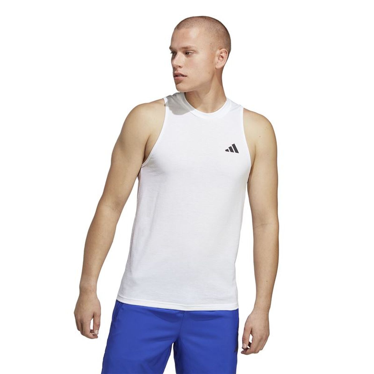 Men’s Sleeveless T-shirt Adidas Training Essentials White