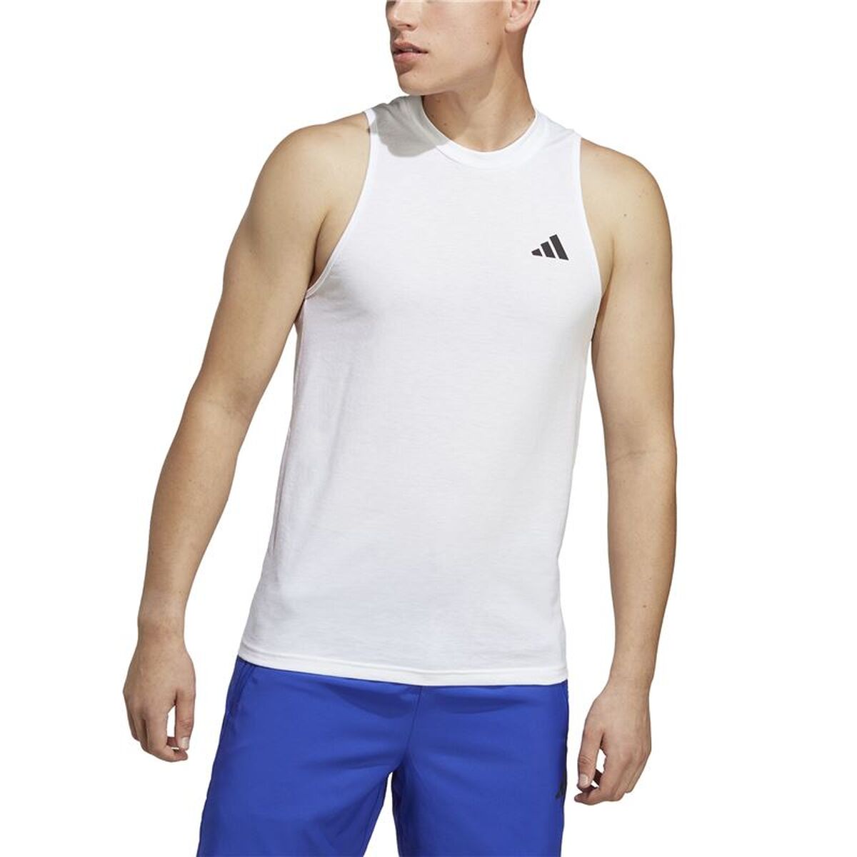 Men’s Sleeveless T-shirt Adidas Training Essentials White