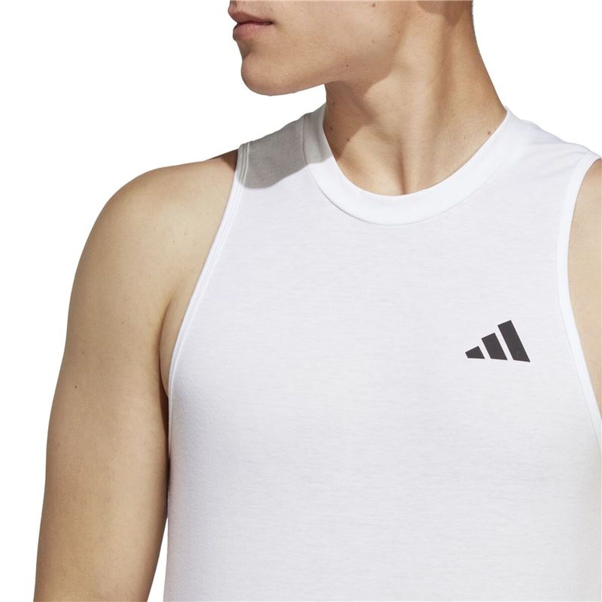 Men’s Sleeveless T-shirt Adidas Training Essentials White