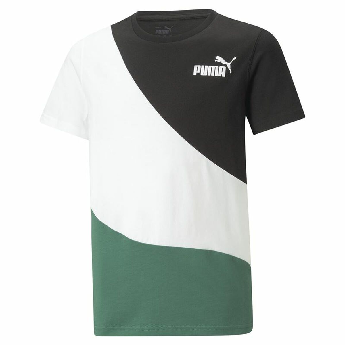 T-shirt à manches courtes enfant Puma Power Cat B Vert