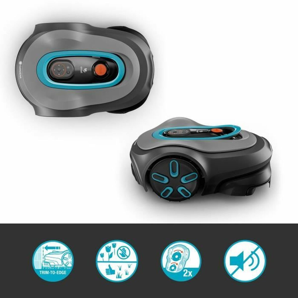 Robotmaaier Gardena Smart SILENO max 1200 M² 100 m 1000 m² 250 m 180 m 800 m² 220 m 750 m² 1800 M²