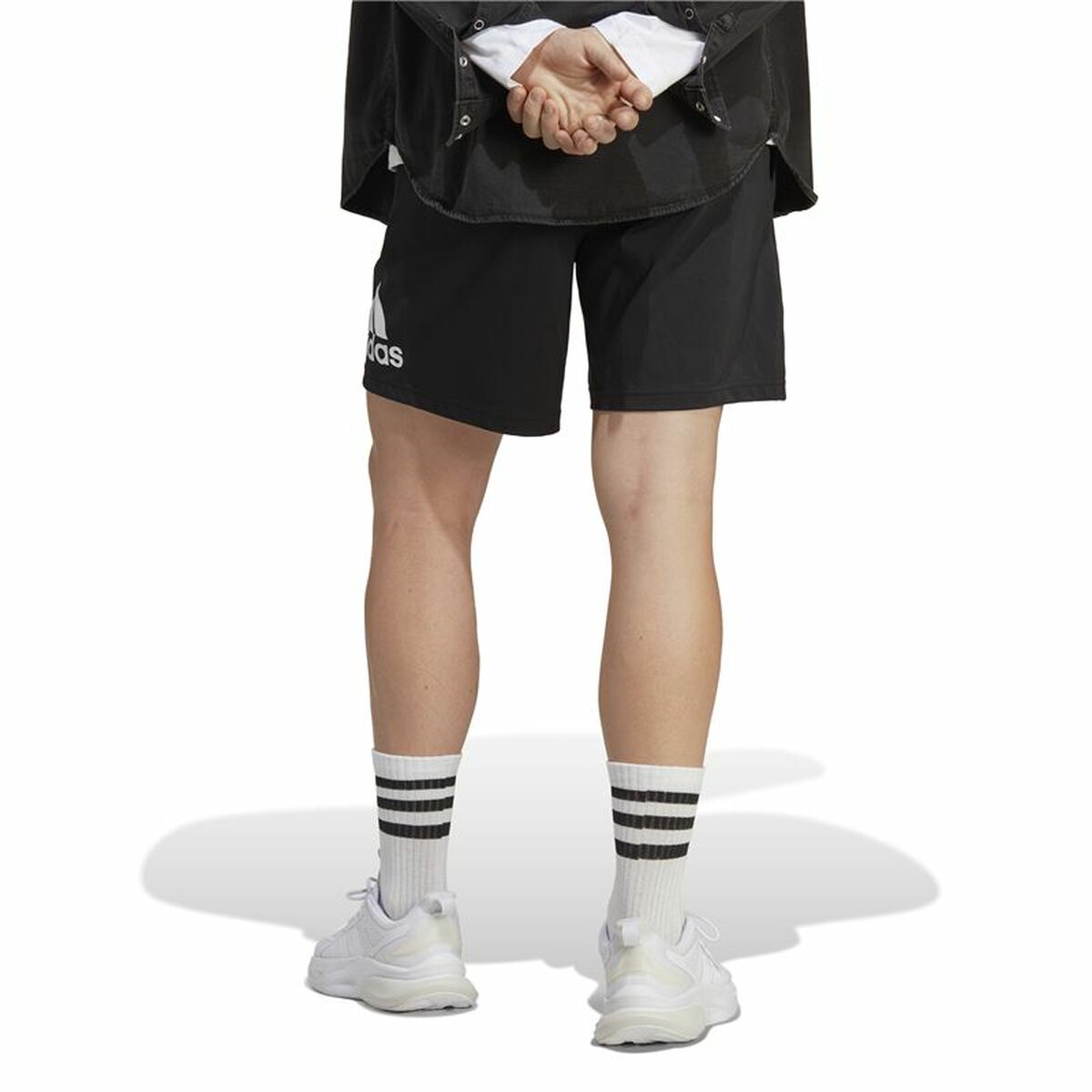 Sportbroek Adidas Essentials Logo Zwart