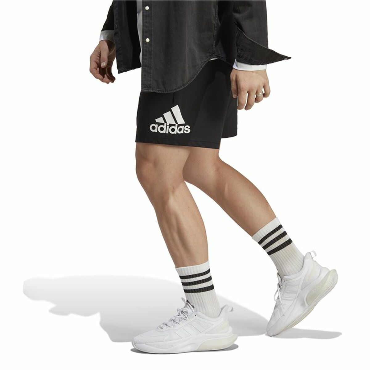 Sportbroek Adidas Essentials Logo Zwart