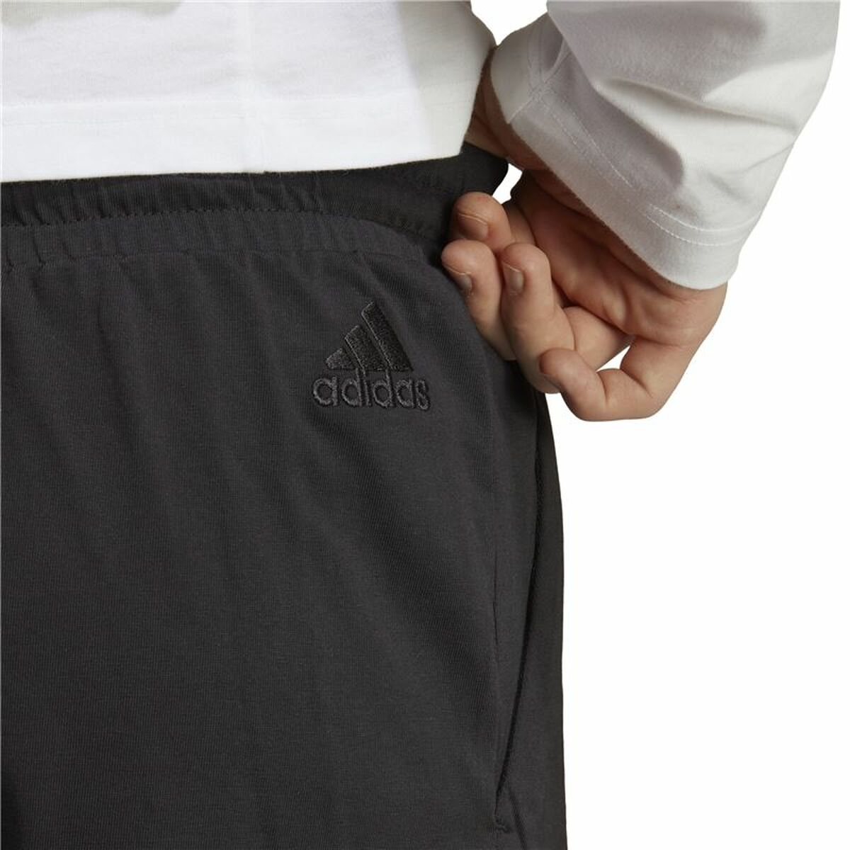 Sportbroek Adidas Essentials Logo Zwart