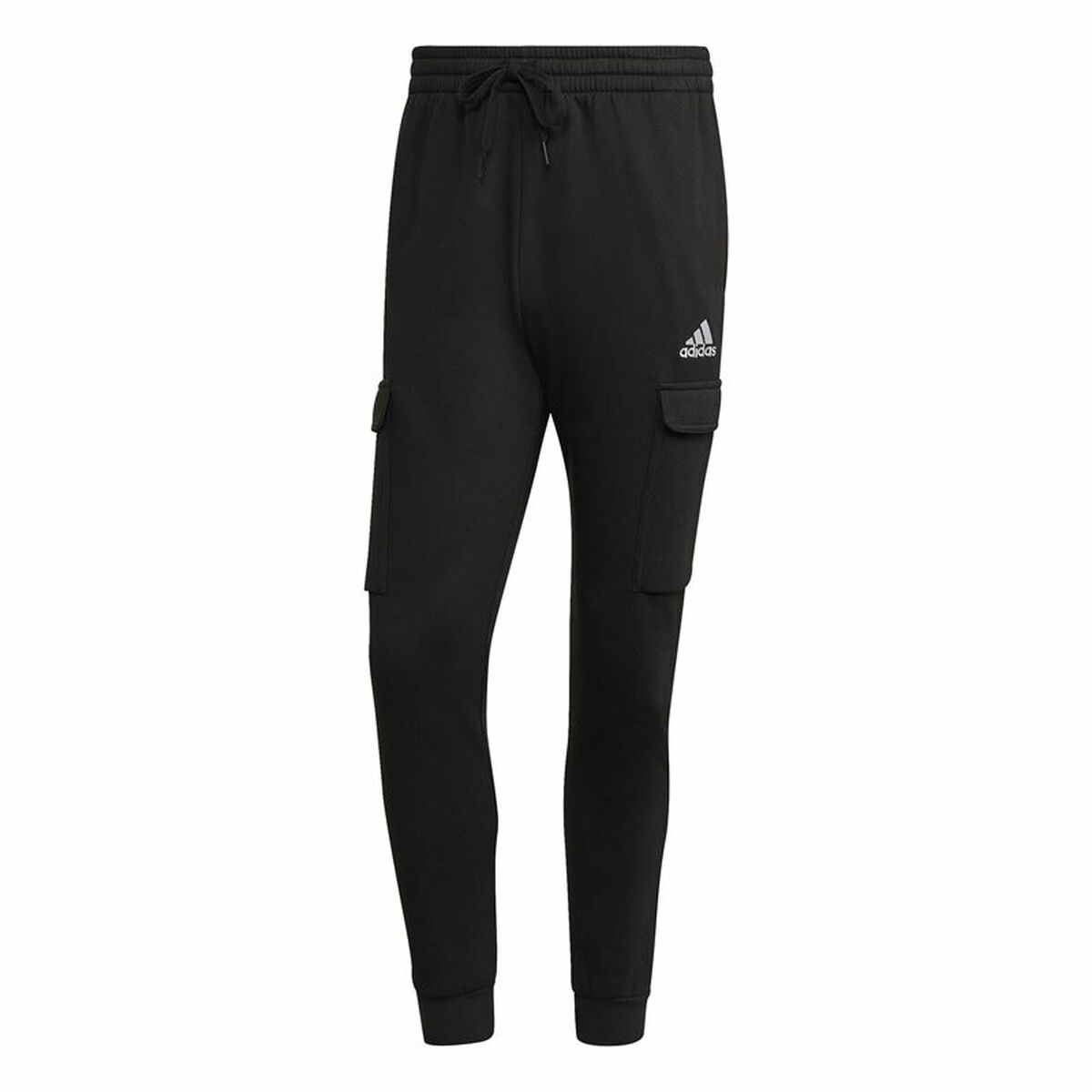 Pantalon de sport long Adidas Essentials Fleece Noir Homme
