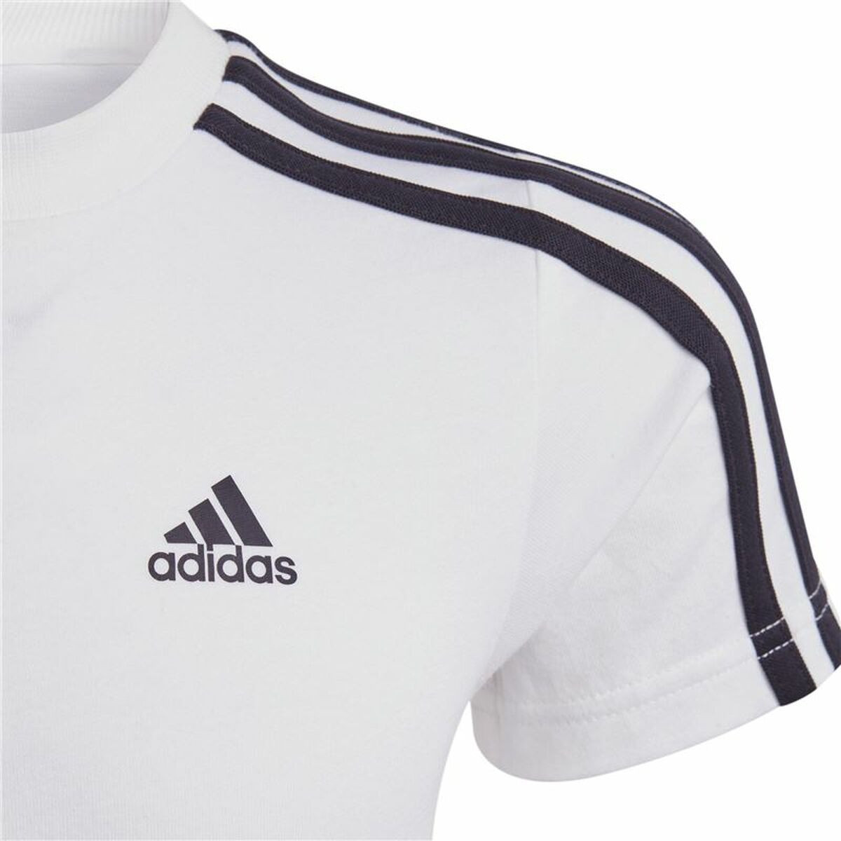 Short Sleeve T-Shirt Adidas Lk 3S Co White