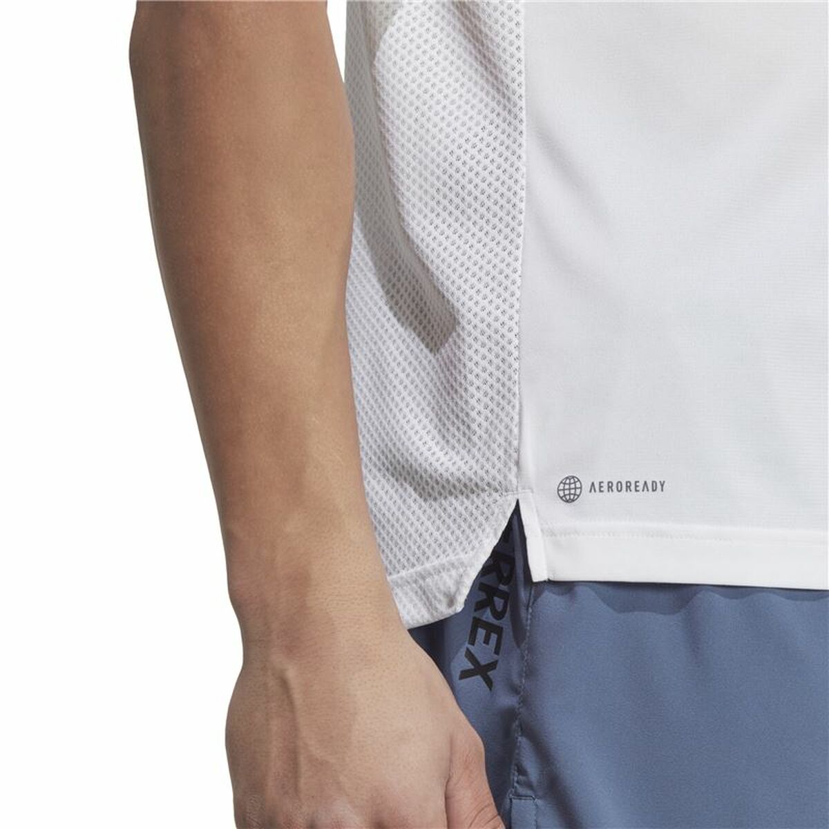 Menâs Short Sleeve T-Shirt Adidas Agr Shirt White