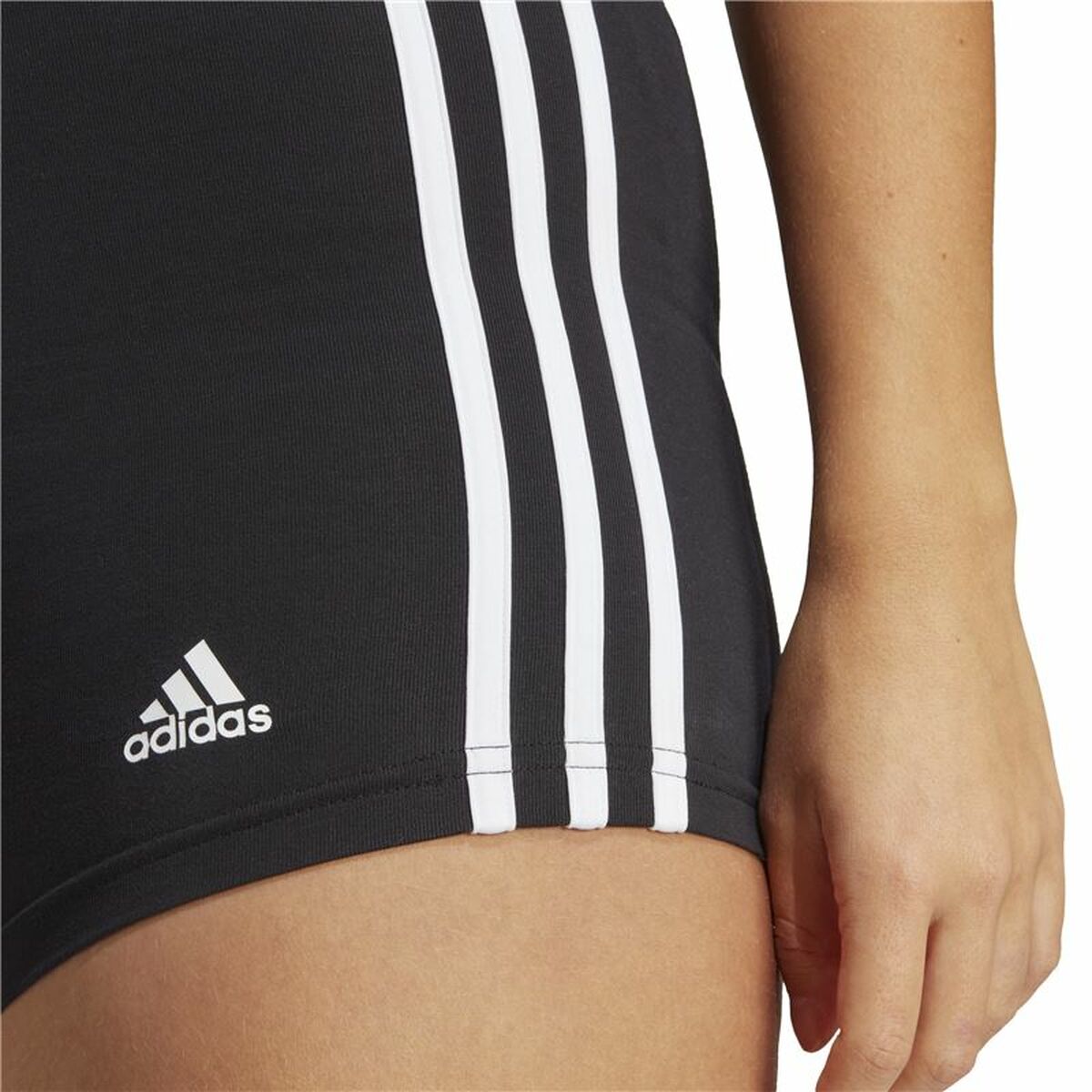 Image secondaire de Leggings de Sport pour Femmes Adidas Essentials Single 3S Booty Noir
