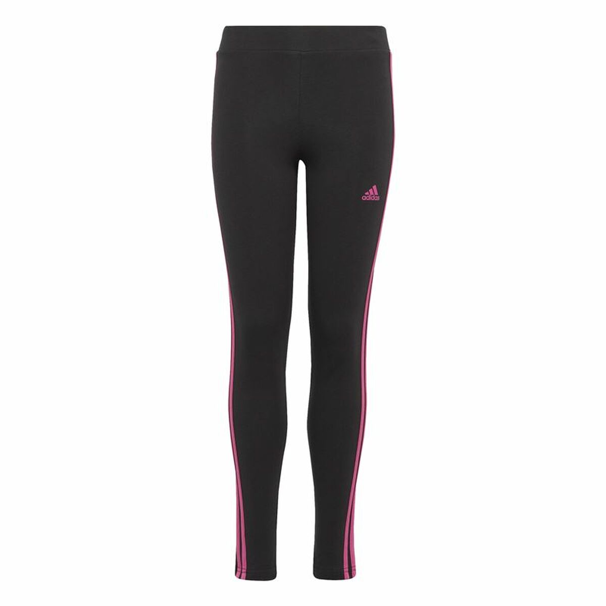 Leggings de Sport Adidas 3 Stripes Noir