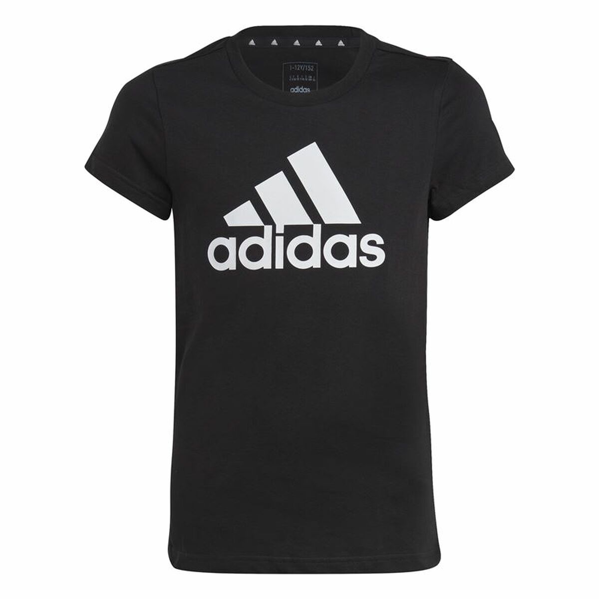 T shirt à manches courtes Enfant Adidas Essentials Noir