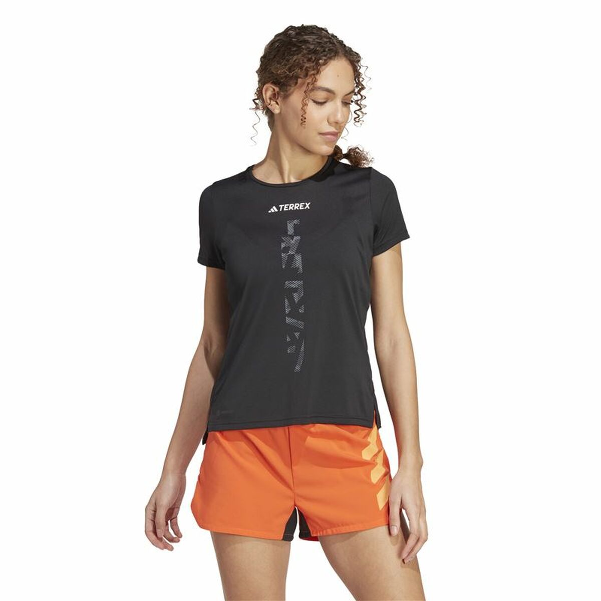 Image secondaire de T-shirt à manches courtes femme Adidas Agr Shirt Noir