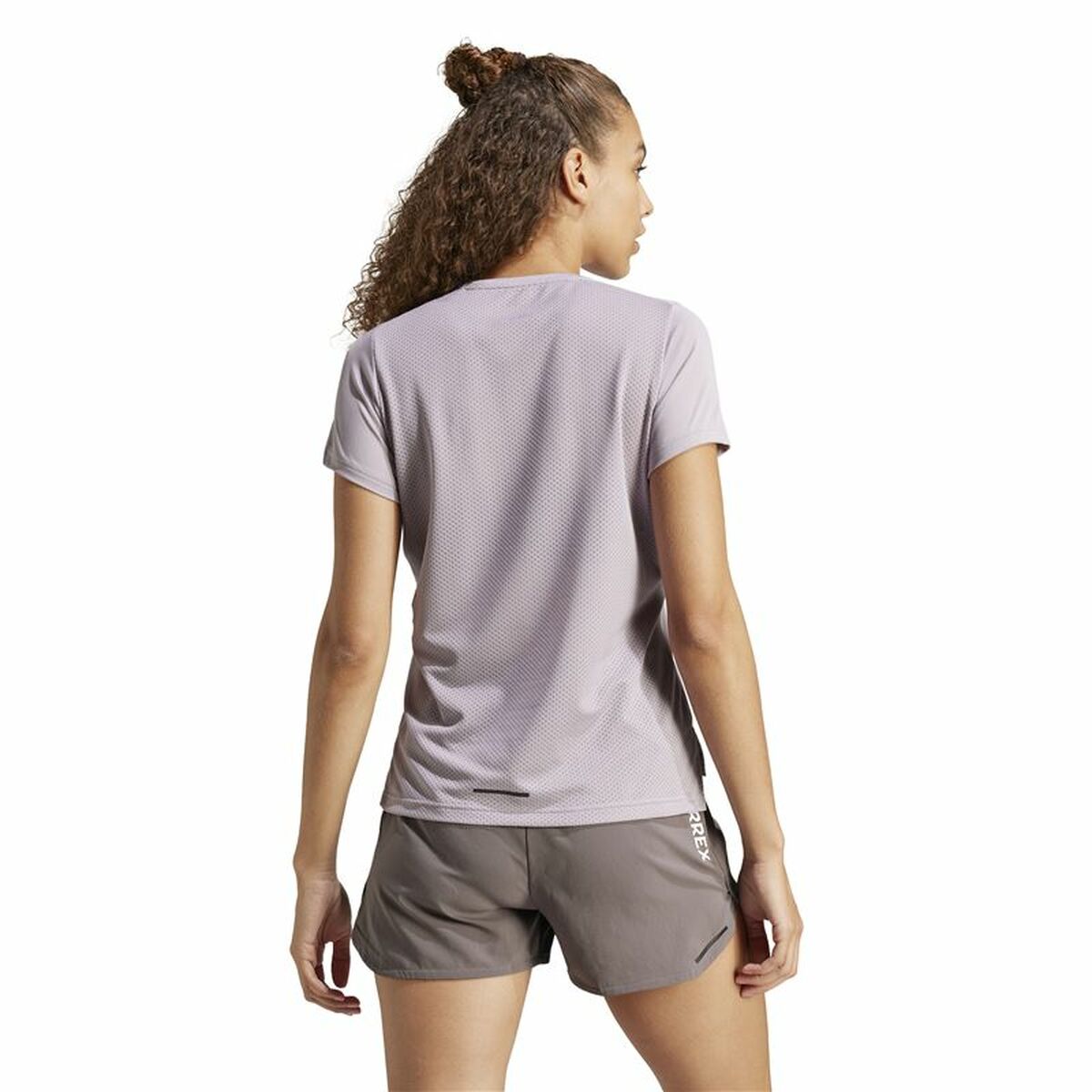 Menâs Short Sleeve T-Shirt Adidas Terrex Agravic Lilac