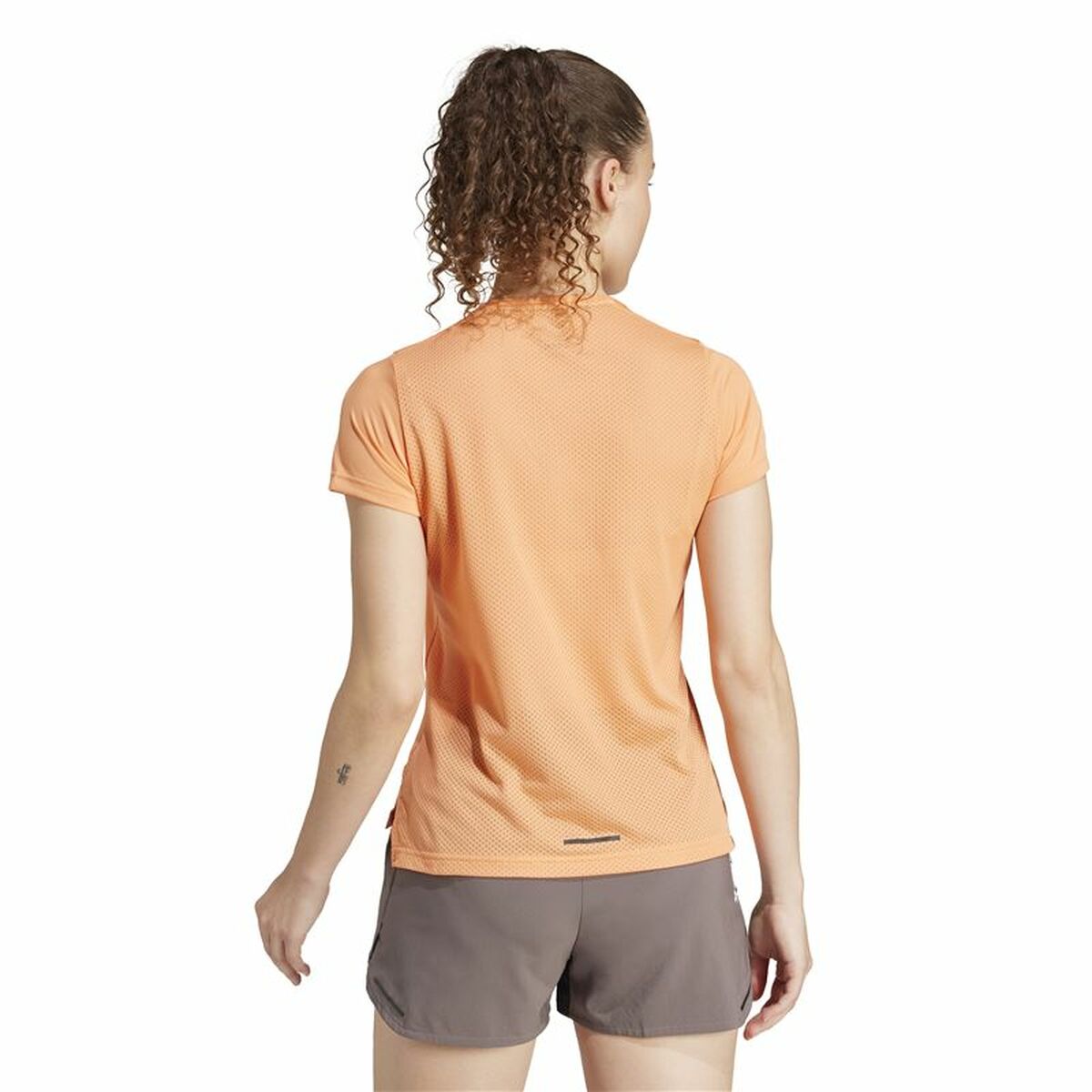Dames-T-Shirt met Korte Mouwen Adidas Agravic Shirt Oranje