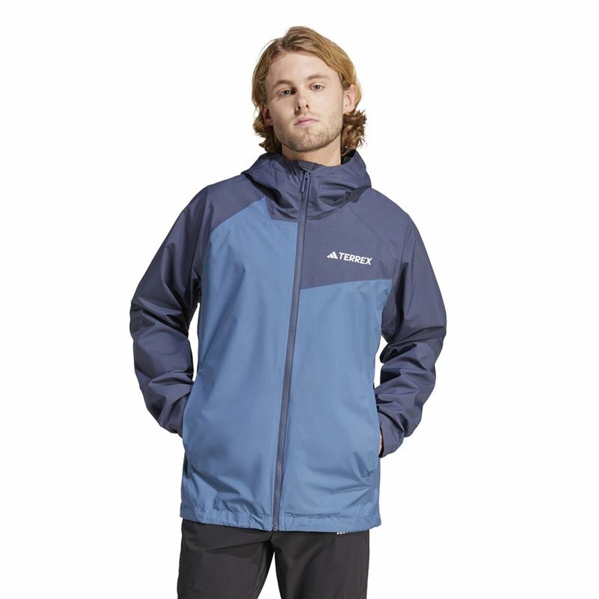 Men’s Sports Jacket Adidas Multi 2L Rain Blue