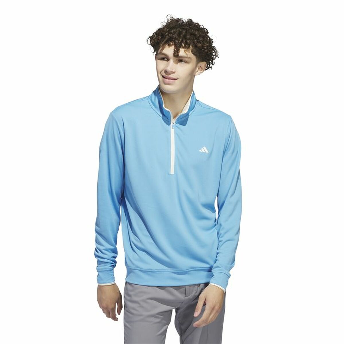 Image secondaire de Sweat sans capuche homme Adidas Lightweight Half-Zip Bleu Eau L
