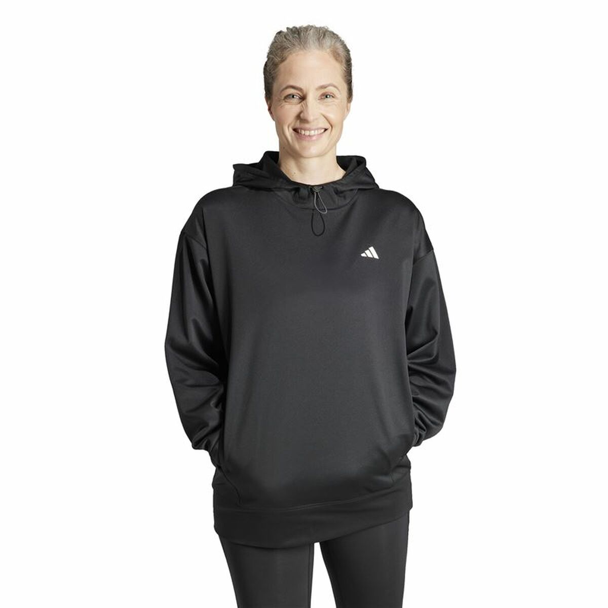 Image secondaire de Sweat à capuche femme Adidas Game and go Hoodie Mujer Noir