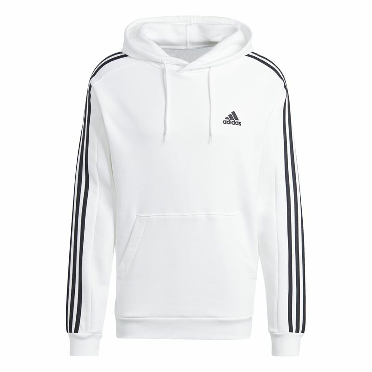 Sweat à capuche homme Adidas 3S Fl Hd Blanc XL