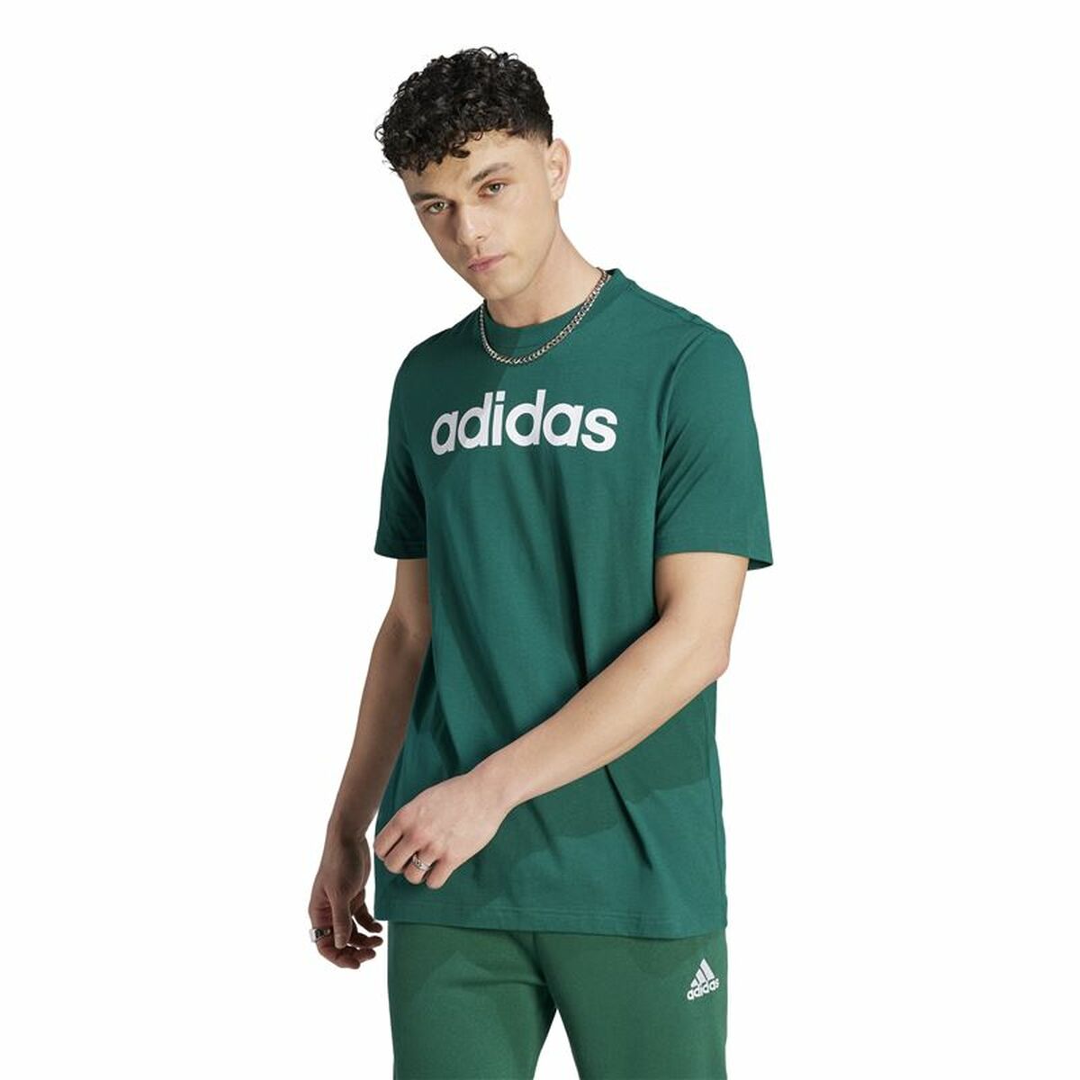 Image secondaire de T-shirt à manches courtes homme Adidas Linear Sj Olive S
