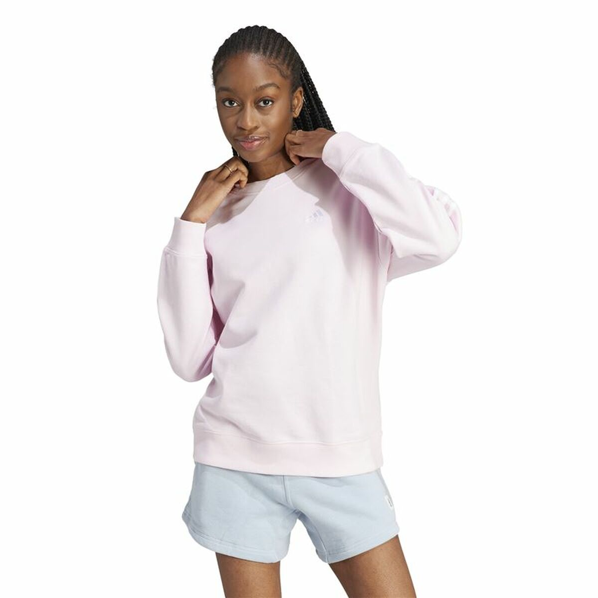 Image secondaire de Sweat sans capuche femme Adidas 3S Ft Swt Rose