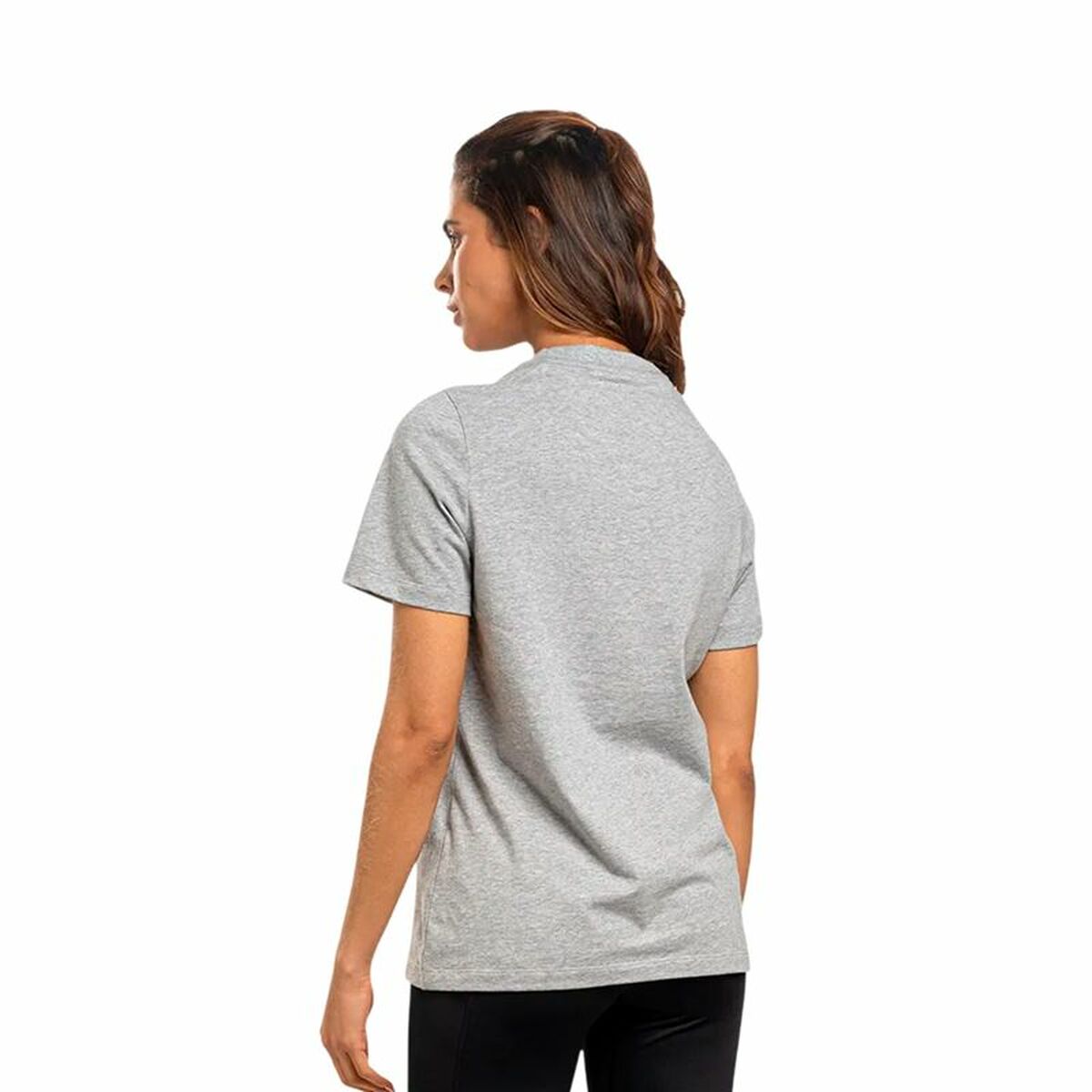 Image secondaire de T-shirt à manches courtes femme Reebok Identity Big Logo Gris Gris clair