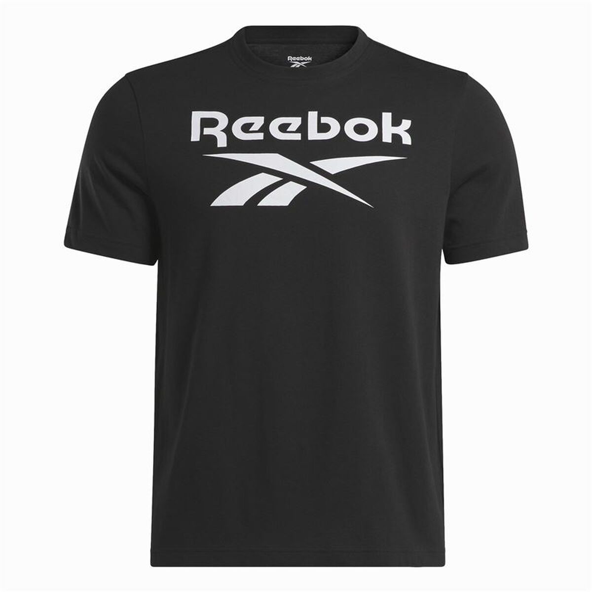 T-shirt à manches courtes homme Reebok Identity Big Stacked Logo Noir S