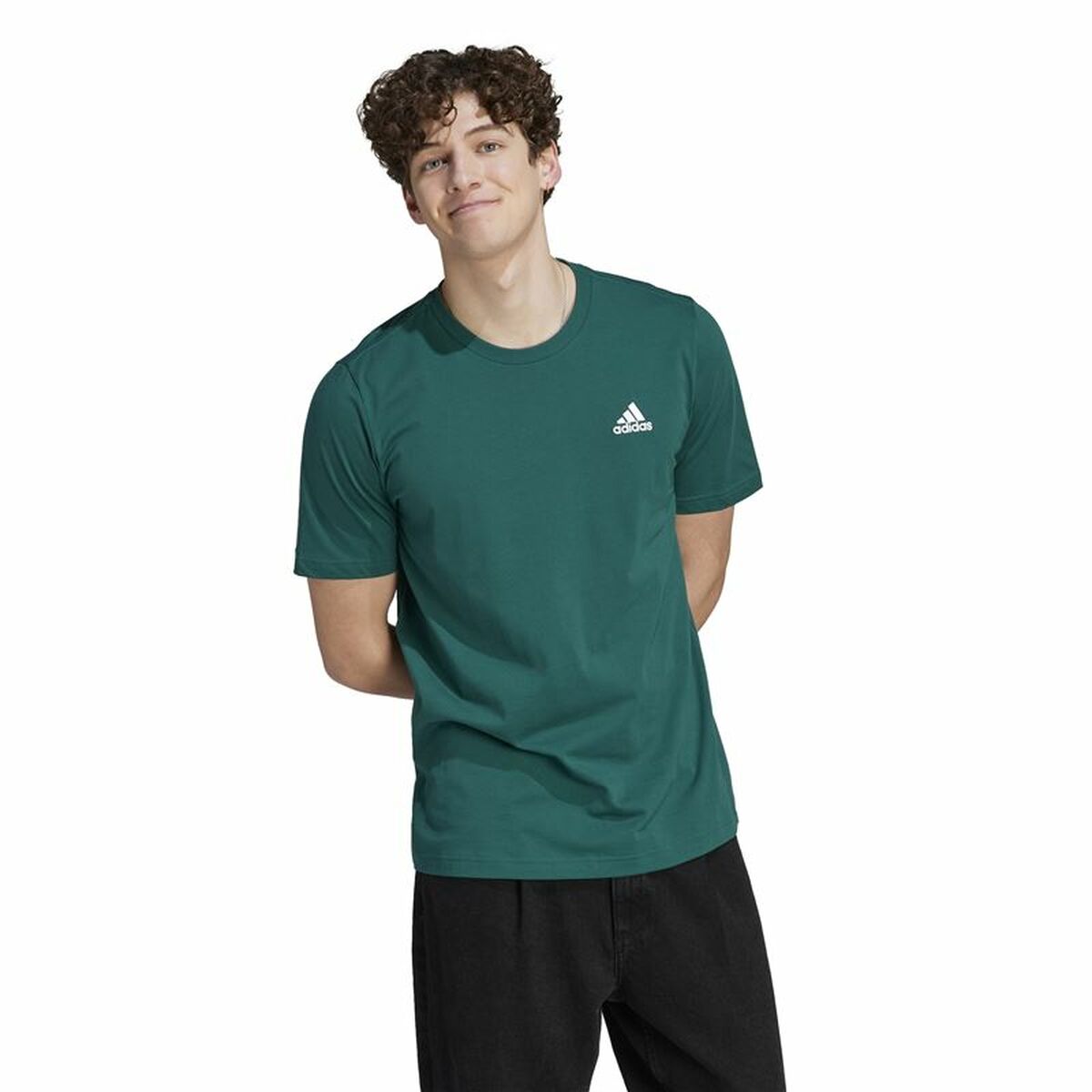 Image secondaire de T-shirt à manches courtes homme Adidas Sl Sj Vert