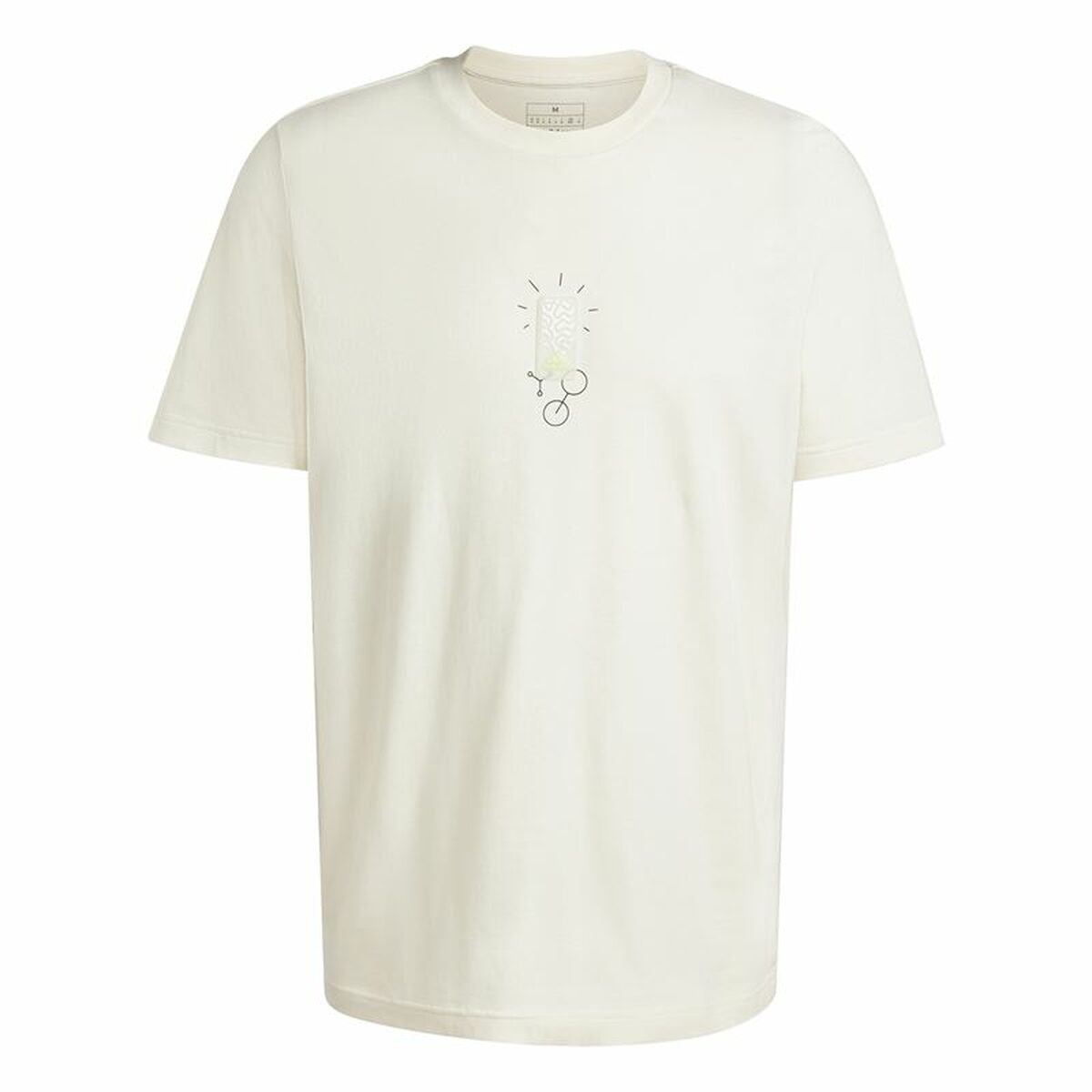 T-shirt à manches courtes homme Adidas Molded Linear Blanc Naturel