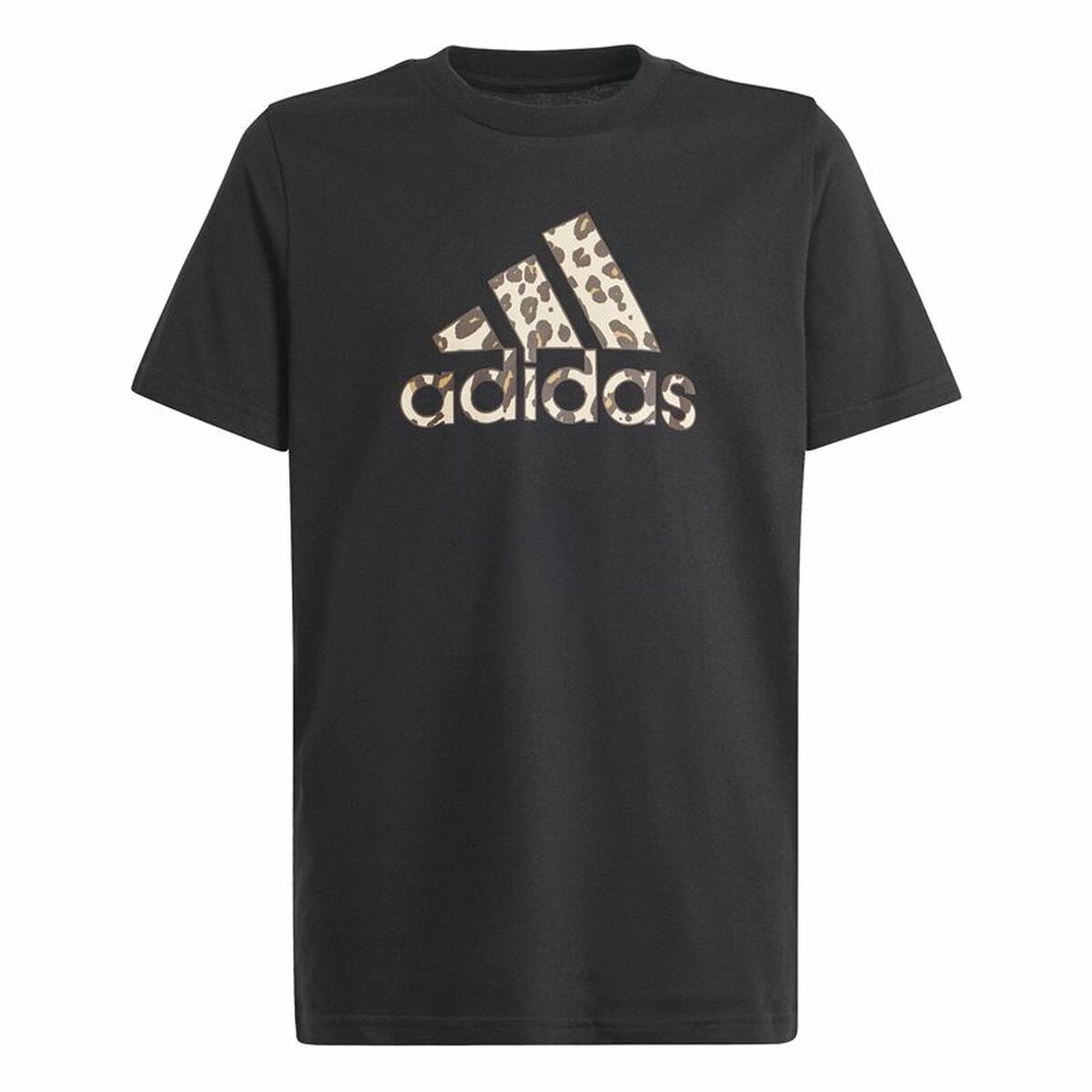T shirt à manches courtes Enfant Adidas Animal Noir