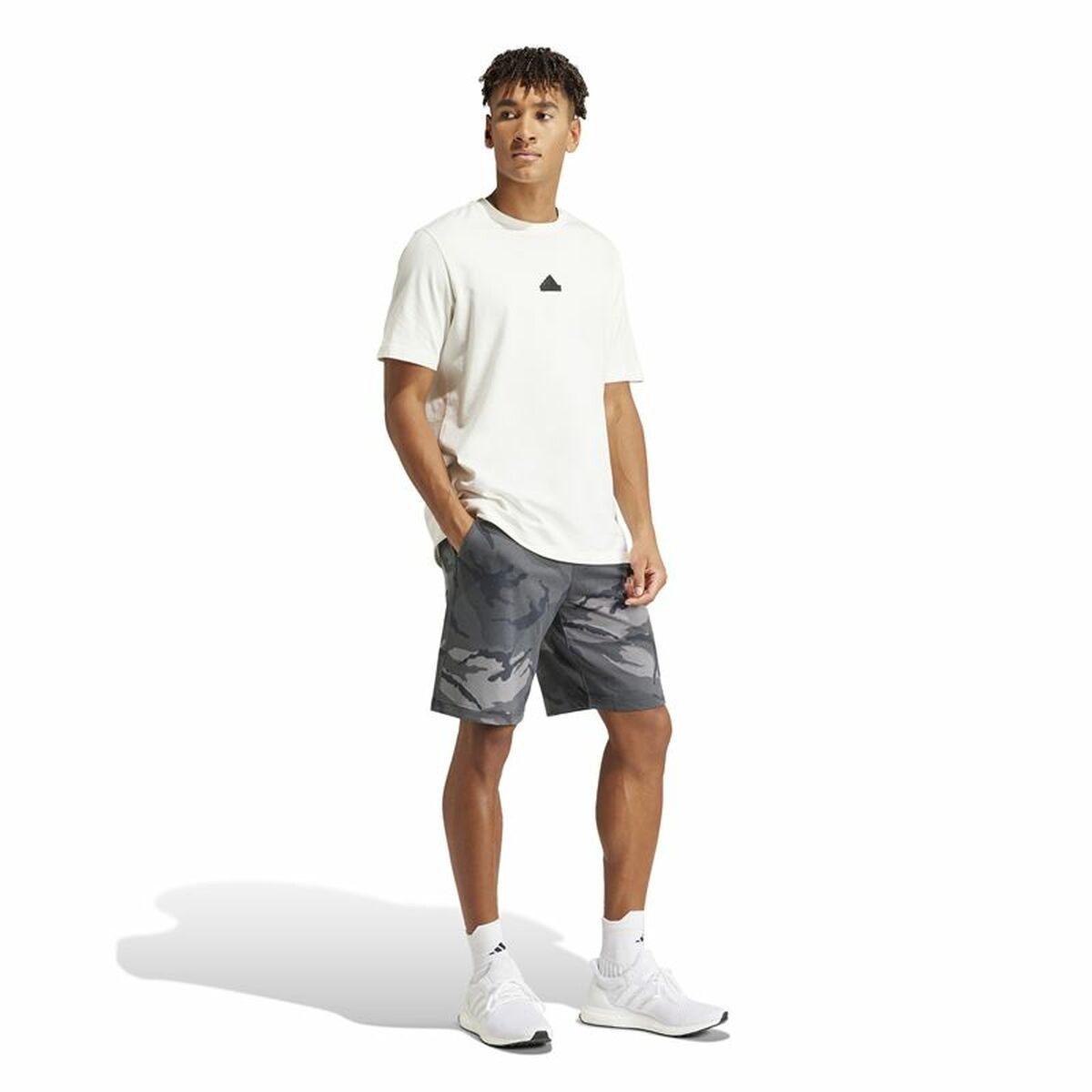 Sportbroek Adidas Camo Grijs