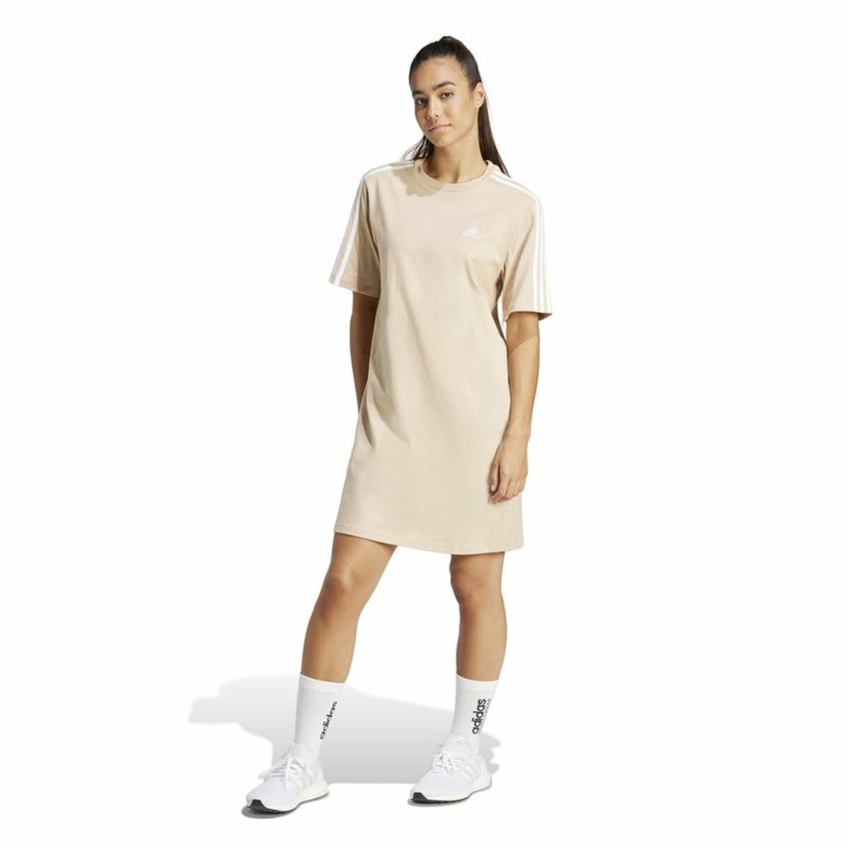 Image secondaire de Robe Adidas 3S Bf Beige
