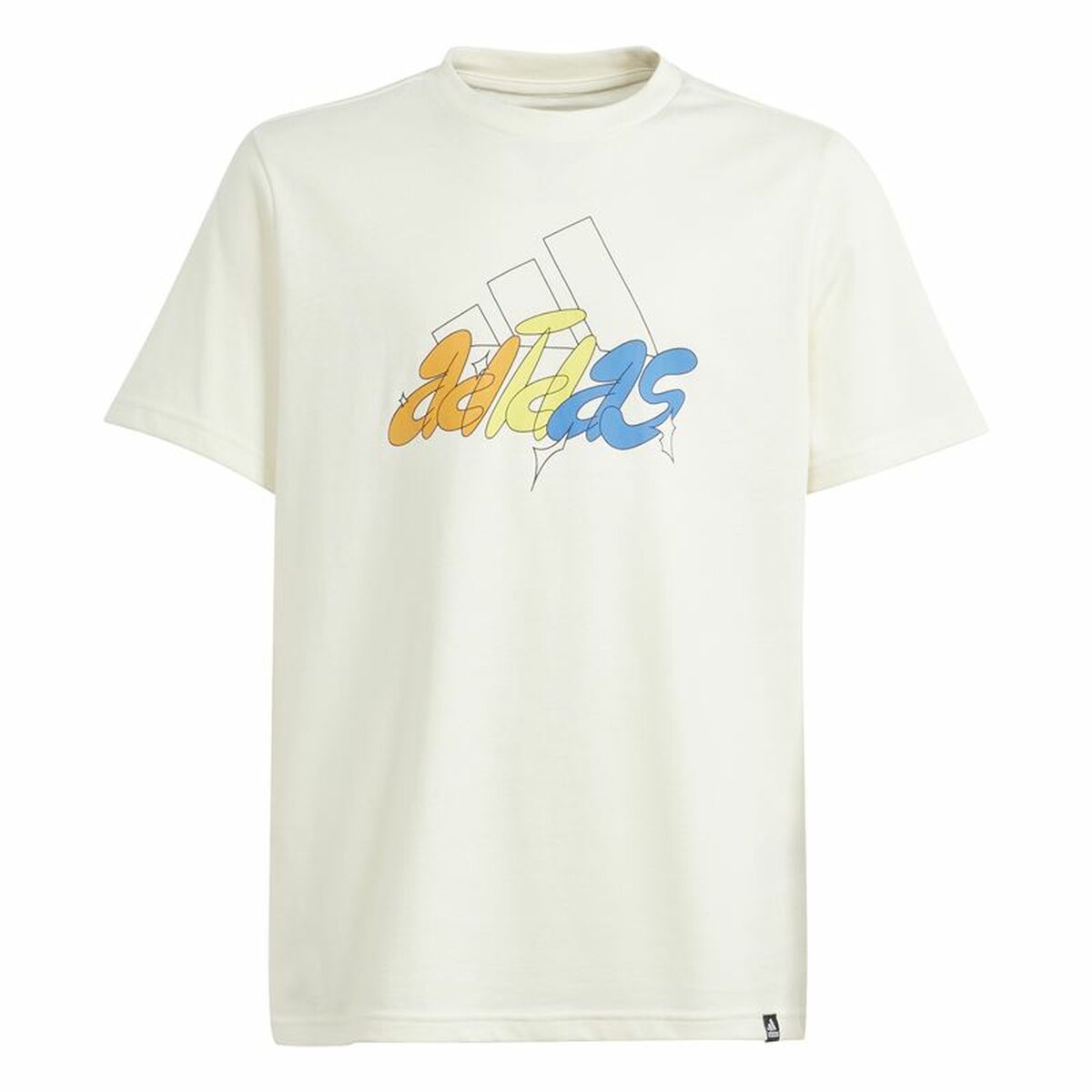 T shirt à manches courtes Adidas Gfx Illustrated Infantil