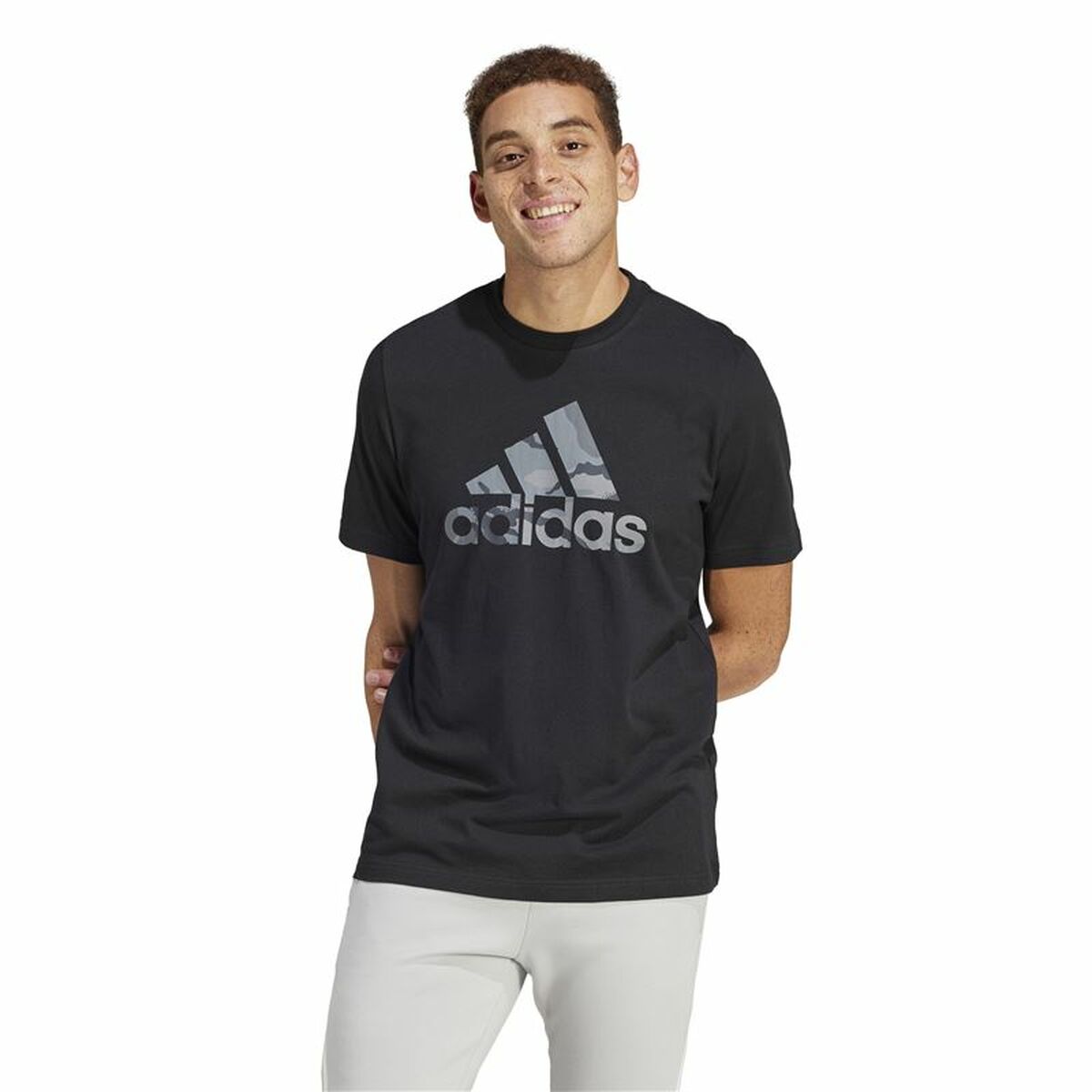 Image secondaire de T-shirt à manches courtes homme Adidas Camo G 1 Noir