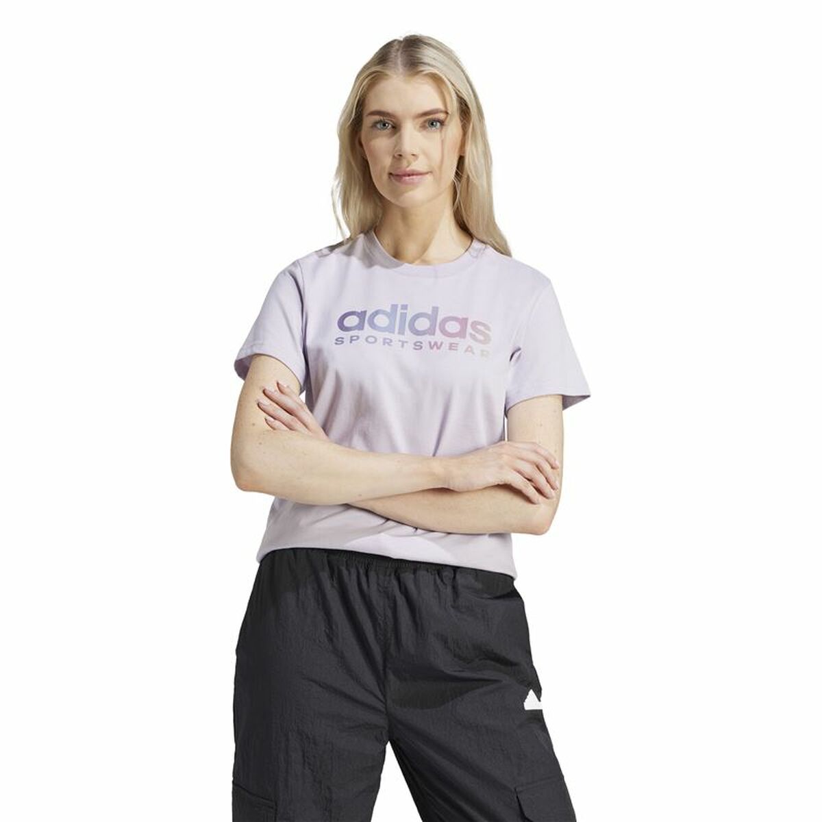 Image secondaire de T-shirt à manches courtes femme Adidas Linear Spw Gt (XS)