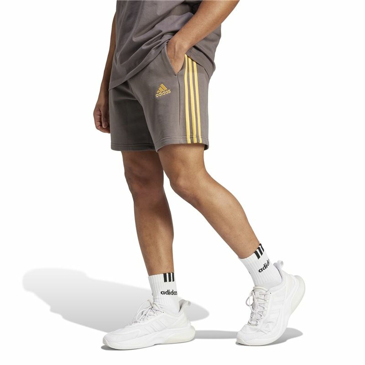 Image secondaire de Short de Sport Adidas 3Bandas Ft Short Marron