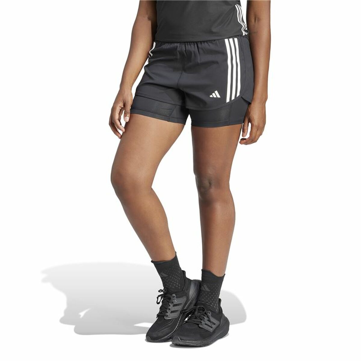Image secondaire de Short de Sport pour Femme Adidas Own the run 3S 2In1